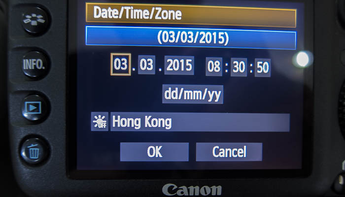 Set the correct time on your camera after traveling!